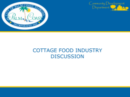 1-Cottage Food Industry Presentation