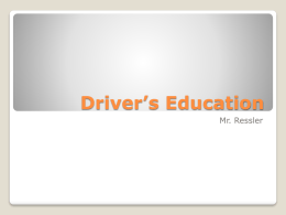 Driver`s Education