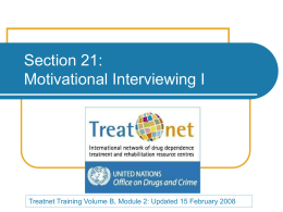 Section 21_Motivational Interviewing I