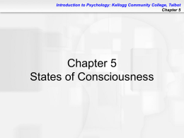 States of Consciousness - Kellogg Community College
