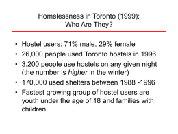 Homelessness in Toronto (1999)