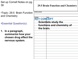 29.5 Brain Function and Chemistry