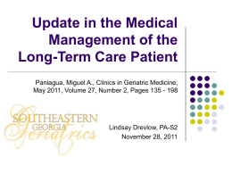 Update in the Medical Management of the Long
