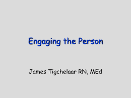 Engaging the patient: J. Tigchelaar