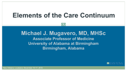 Elements of the Care Continuum - International AIDS Society-USA