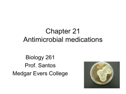 Chapter 21 Antimicrobial medications