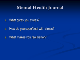 Mental Health PowerPoint Notes