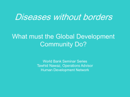 Diseases without borders