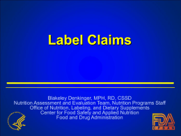 Label Claims - NSTA Learning Center