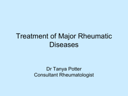 Drugs Used in Treatment of Major Rheumatic Diseases. (therapeutic