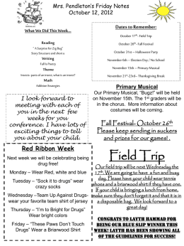 10-12-12 Friday Note - Warren County Public Schools