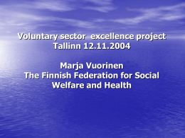 The Finnish Federation for Social Welfare and Health