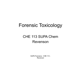 Forensic Toxicology PPT