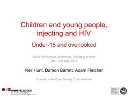Hunt N - Children and young people, injecting and HIV