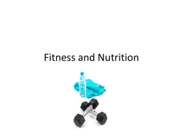 Fitness and Nutrition - Fort Hill High School