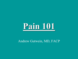 Pain 101 - Gutwein