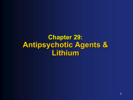 Antipsychotic Agents
