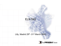 ELN-SIG Presentation