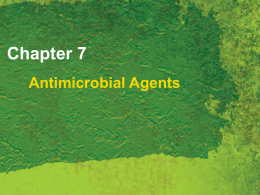 Antimicrobial Therapy Week 5 & 6