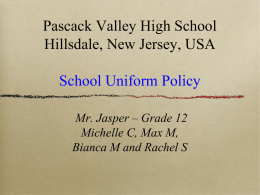 Pascack Valley High School Hillsdale, New Jersey, USA School