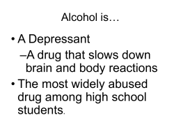 Teens and Alcohol - Columbia High School