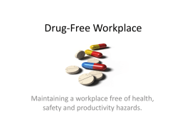 Drug-Free Workplace - Snake River Chapter of SHRM
