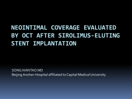 Neointimal Coverage Evaluated by OCT after Sirolimus