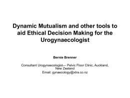 Dynamic Mutualism and other tools to aid Ethical Decision Making