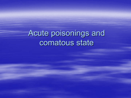 Acute poisonings with substance of abuse