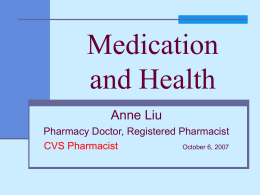 Medication And Health