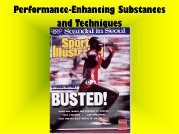 Performance enhancing substances