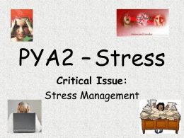 Stress management 2010 - The Grange School Blogs