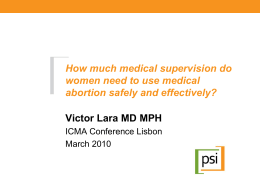 Victor Lara - International Consortium for Medical Abortion