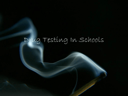 Drug Testing In Schools