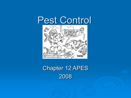 Pest Control - APESspring09