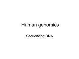 Human genomics