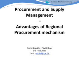 Regional Procurement Mechanism 215.5 kB | Posted 28 Jul