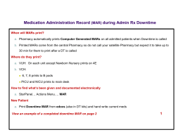 Interim Medication Administration Record (Paper MAR)