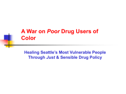 A War on Poor Drug Users of Color