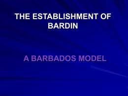 REPORT ON THE IMPLEMENTATION OF BARDIN