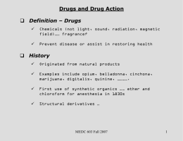 Drug Action - people.vcu.edu