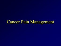 Making the Difference in Pain Management: A Case Study Approach