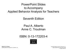 Responsible Use of Applied Behavior Analysis Procedures