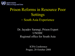 Prison Intervention South Asia