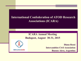 Diapositiva 1 - ICARA - International Confederation of ATOD