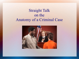 Criminal Case Presentation