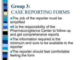 Sample Case Report Forms