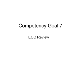Competency Goal 7