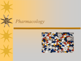 01 Nursing Process and Drug Therapy. Basic Pharmacology