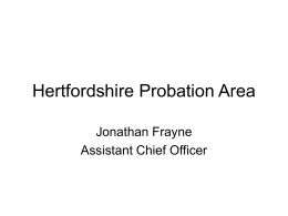 Herts Area Probation Service Presentation
